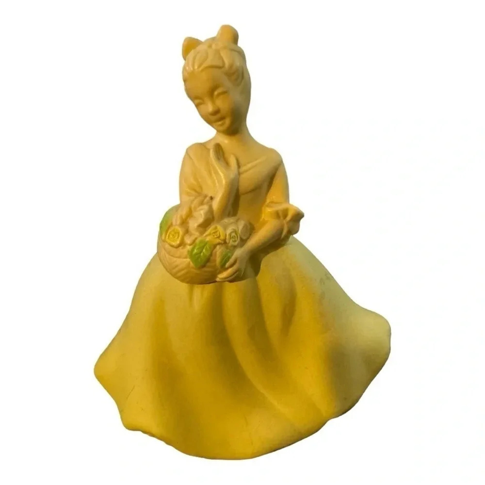 Vintage AVON "Flower Maiden" Glass Perfume Bottle 1974